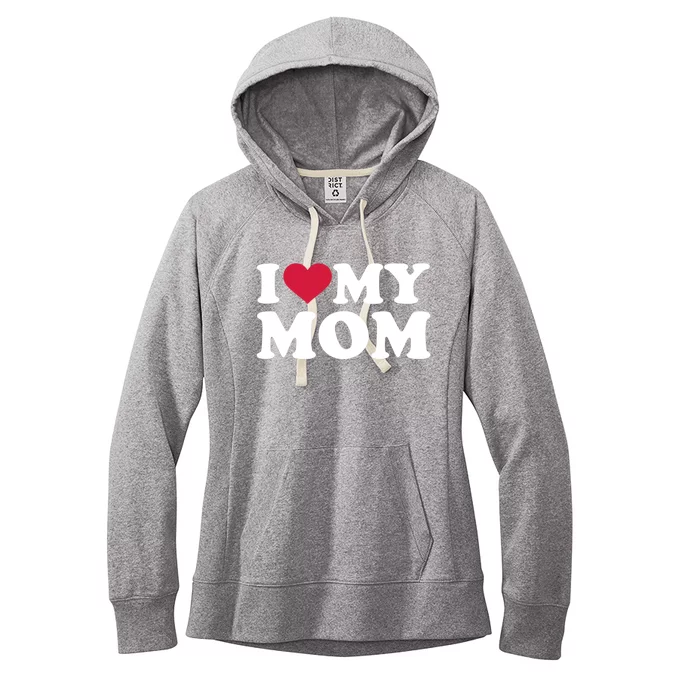 I Love My Mom Gift Women's Fleece Hoodie