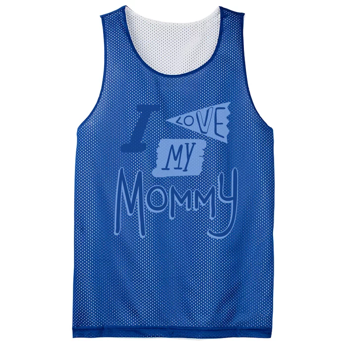 I Love My Mommy Gift Mesh Reversible Basketball Jersey Tank