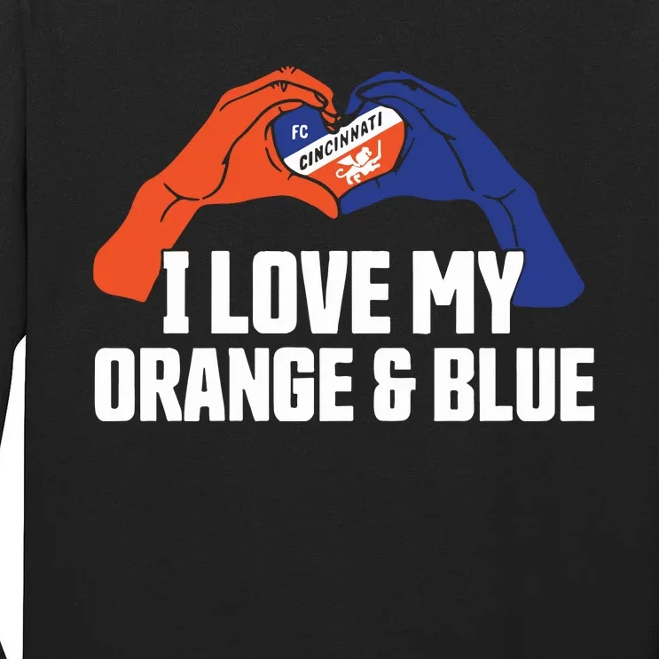 I Love My Orange And Blue Tall Long Sleeve T-Shirt