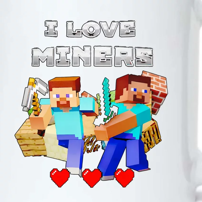 I Love Miner Funny I Love Mincraft Gamer Funny Game Lover Matching Group Funny Black Color Changing Mug