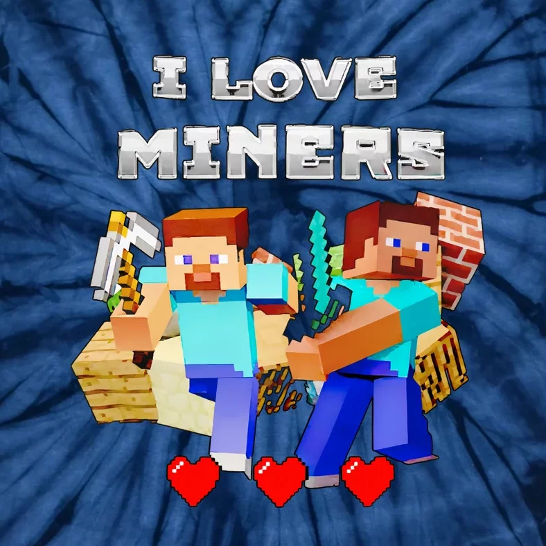 I Love Miner Funny I Love Mincraft Gamer Funny Game Lover Matching