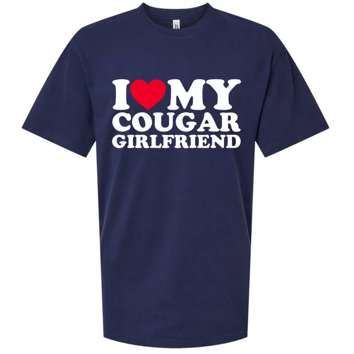 I Love My Cougar Girlfriend GF I Heart My Cougar Girlfriend Sueded Cloud Jersey T-Shirt