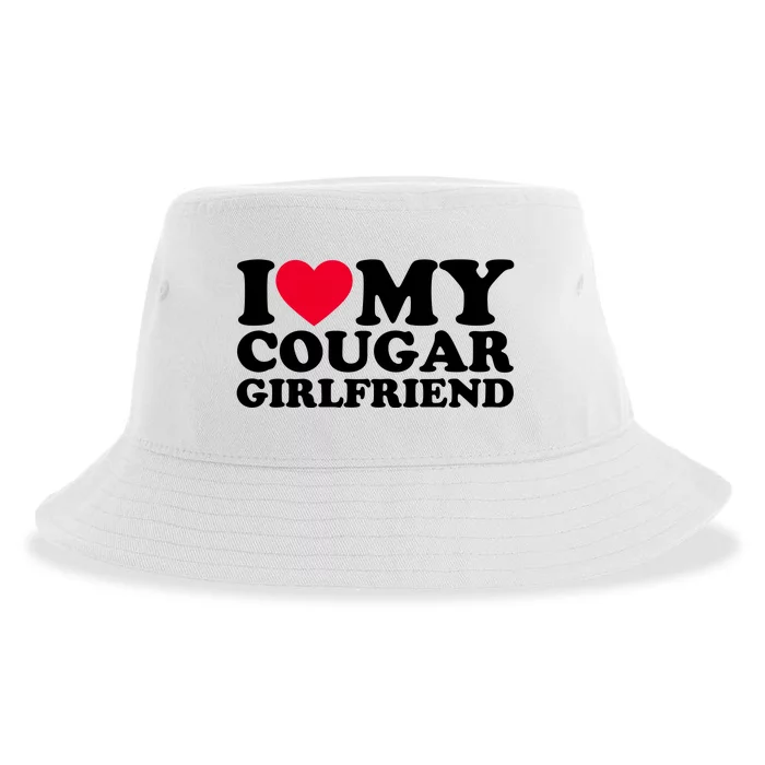 I Love My Cougar Girlfriend GF I Heart My Cougar Girlfriend Sustainable Bucket Hat