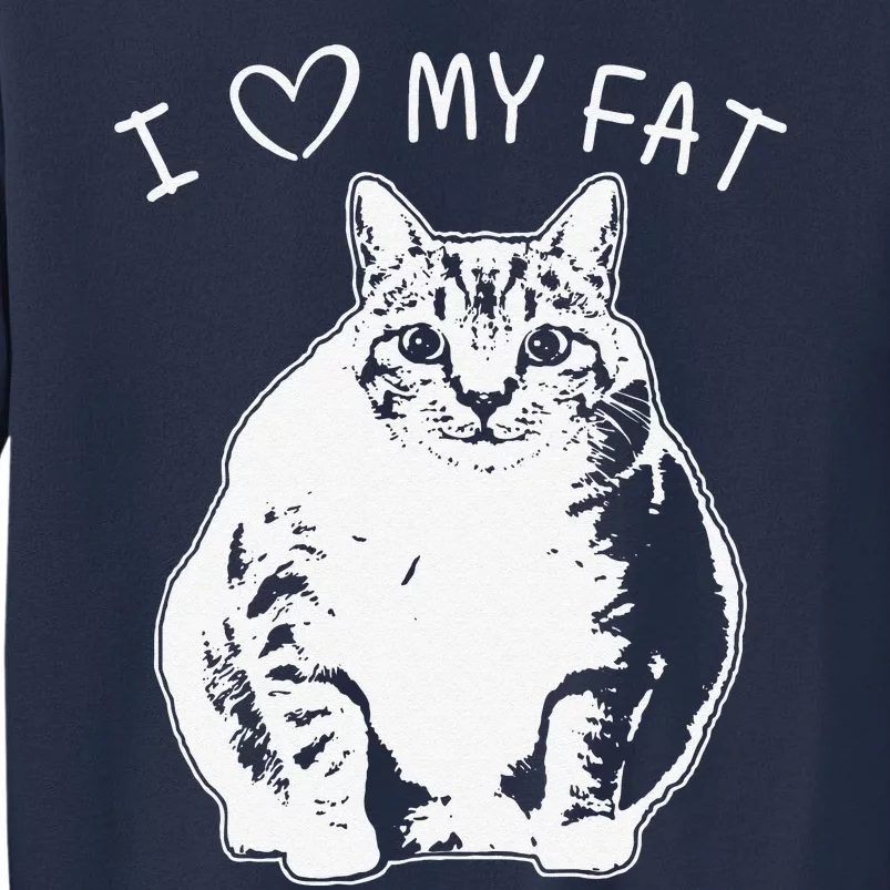 I Love My Fat Cat Funny Cat Lover Gift Idea Sweatshirt