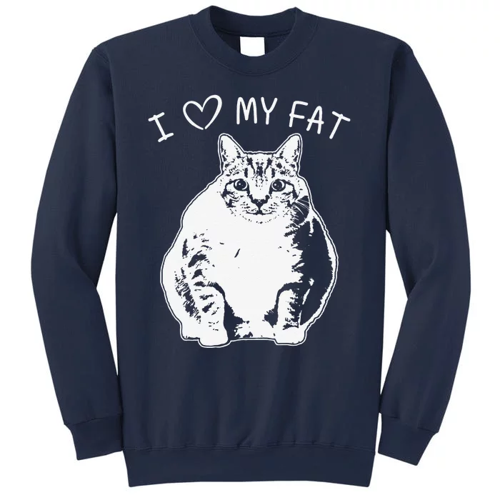 I Love My Fat Cat Funny Cat Lover Gift Idea Sweatshirt