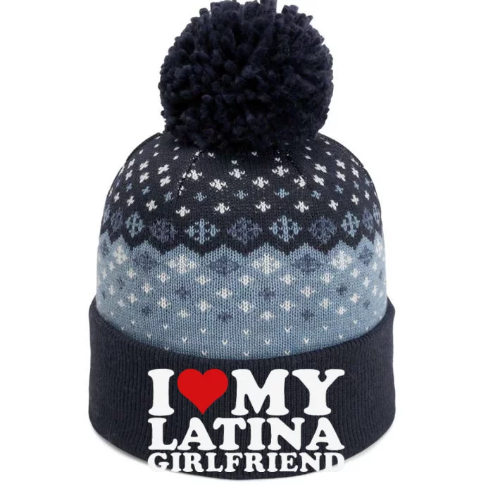 I Love My Latina Friend I Heart My Latina Friend Gf The Baniff Cuffed Pom Beanie