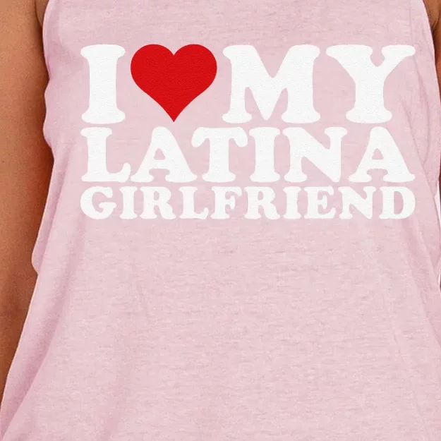 I Love My Latina Friend I Heart My Latina Friend Gf Women's Knotted Racerback Tank