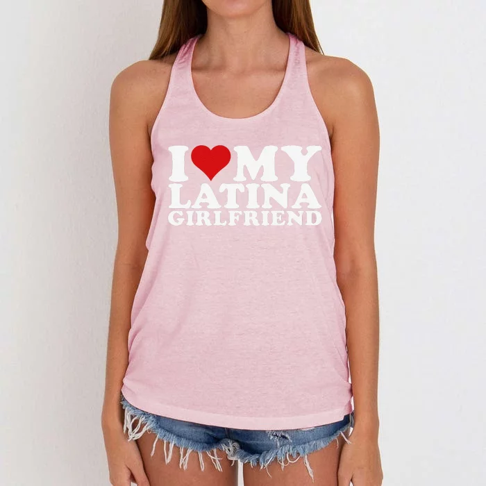 I Love My Latina Friend I Heart My Latina Friend Gf Women's Knotted Racerback Tank