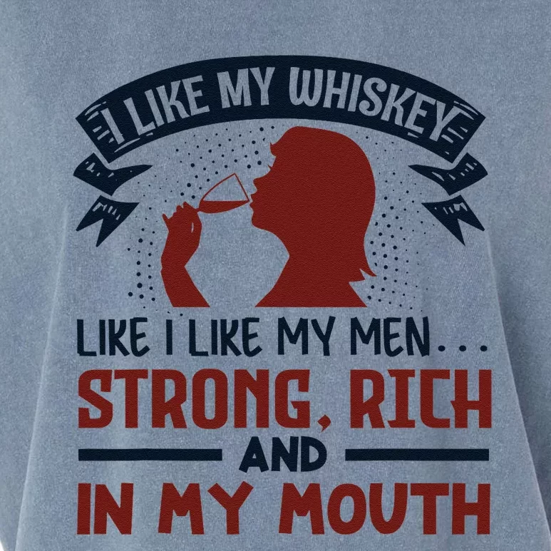 I Like My Whiskey Like I Like My Garment-Dyed Women's Muscle Tee