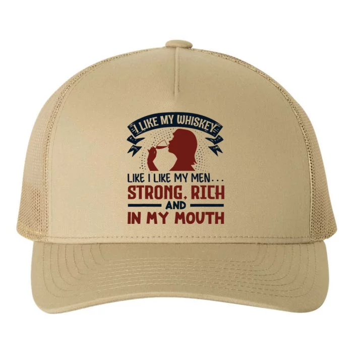 I Like My Whiskey Like I Like My Yupoong Adult 5-Panel Trucker Hat