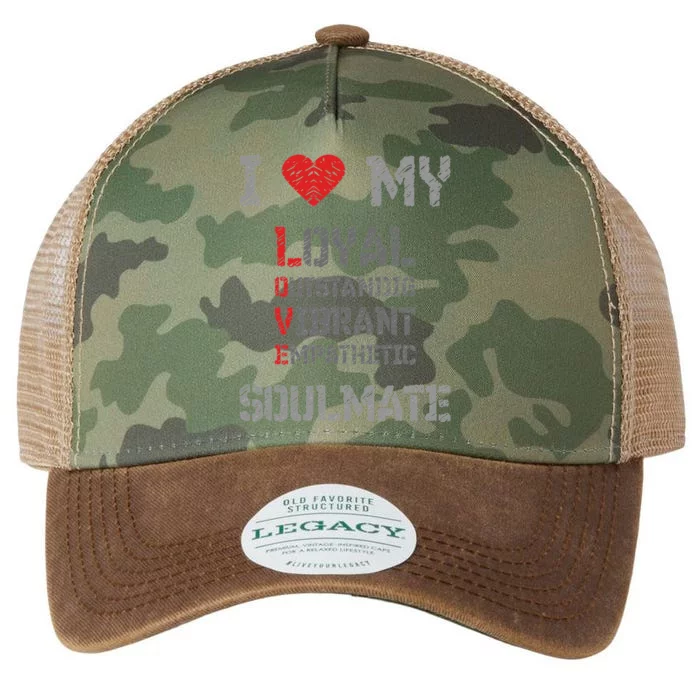 I Love My Soulmate I Heart My Soulmate Legacy Tie Dye Trucker Hat