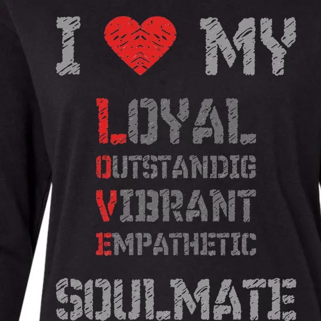 I Love My Soulmate I Heart My Soulmate Womens Cotton Relaxed Long Sleeve T-Shirt