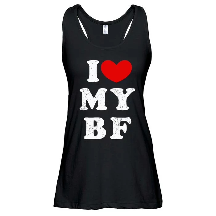 I Love My Boyfriend I Heart My Bf Ladies Essential Flowy Tank