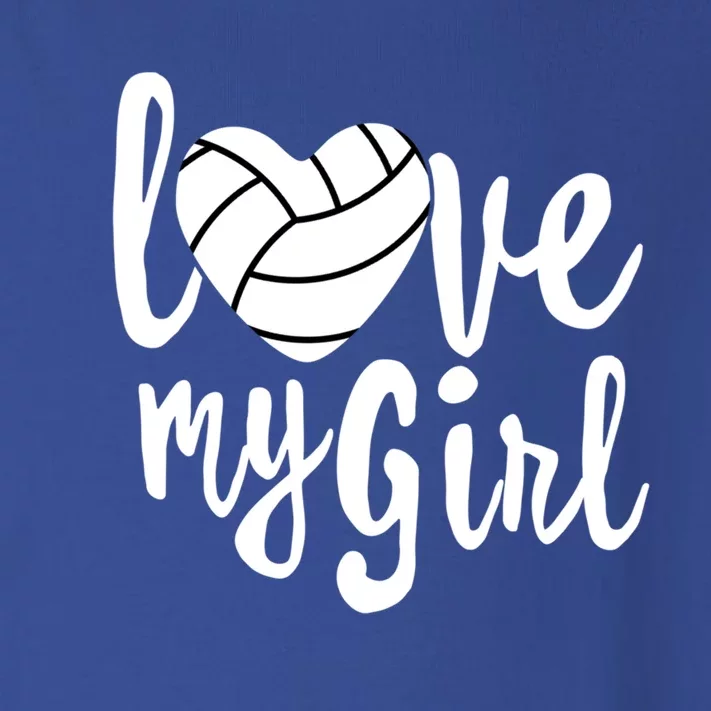 I Love My Mom Volleyball Cute Volleyball Mom Gift Toddler Long Sleeve Shirt