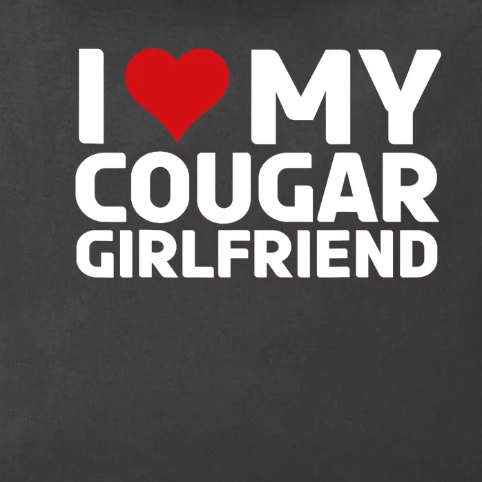 I Love My Cougar Girlfriend | I Heart My Cougar Girlfriend Zip Tote Bag