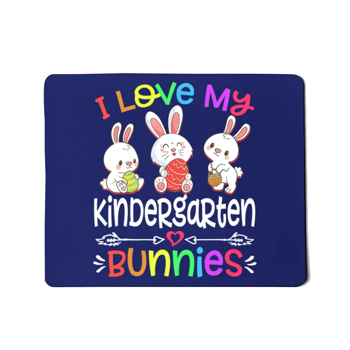 I Love My Kindergarten Bunnies teacher Easter Day Bunny Egg Mousepad