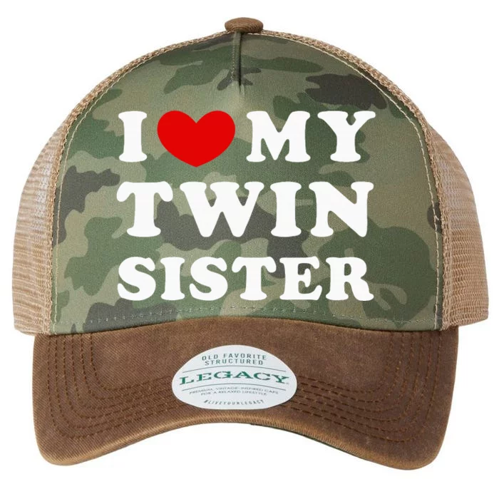 I Love My Twin Sister Legacy Tie Dye Trucker Hat