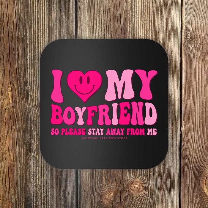 I Love My Boyfriend Valentines Day I Heart My Boyfriend Bf Coaster