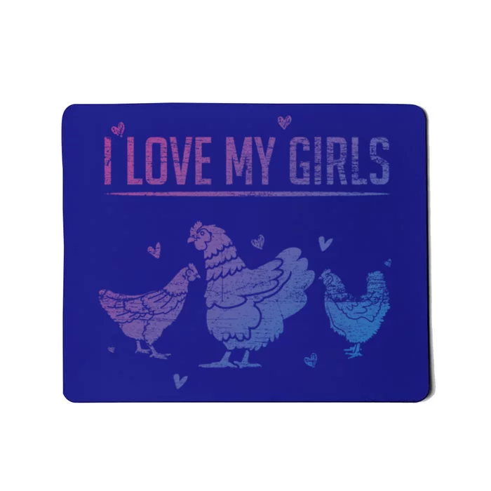 I Love My Farmer Chicken Meaningful Gift Mousepad