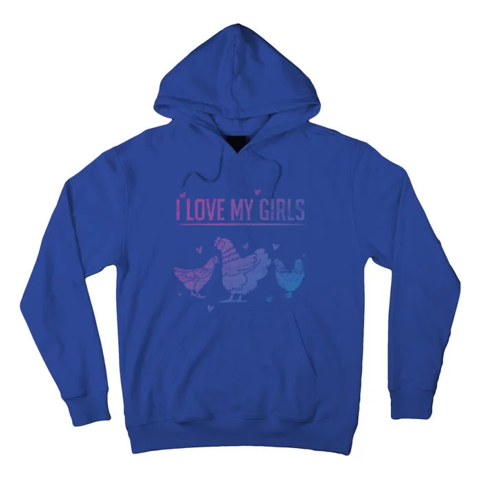 I Love My Farmer Chicken Meaningful Gift Tall Hoodie