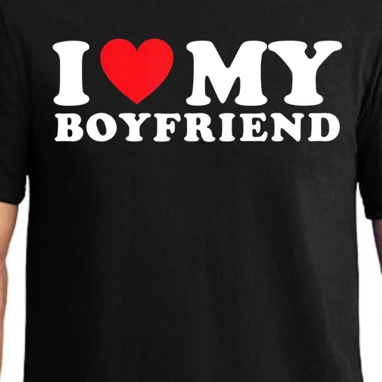 I Love My Boyfriend I Heart My Boyfriend BF TShirt Pajama Set