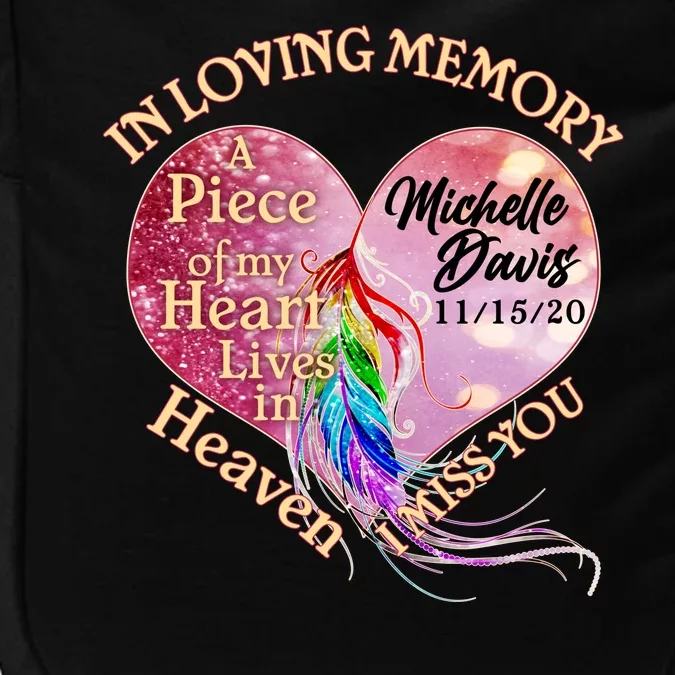 In Loving Memory Tribute Custom Rip Personalized Family Impact Tech Backpack