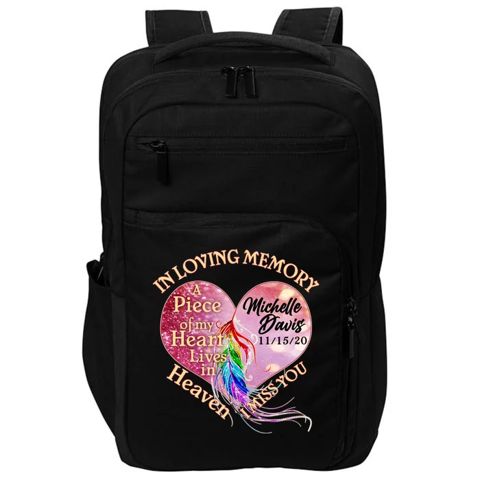 In Loving Memory Tribute Custom Rip Personalized Family Impact Tech Backpack