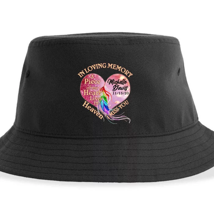 In Loving Memory Tribute Custom Rip Personalized Family Sustainable Bucket Hat