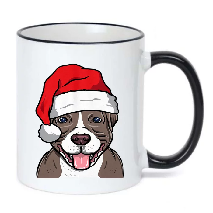 I Love My Pitbull Merry Pitmas Who Loves Pitbull Great Gift Black Color Changing Mug