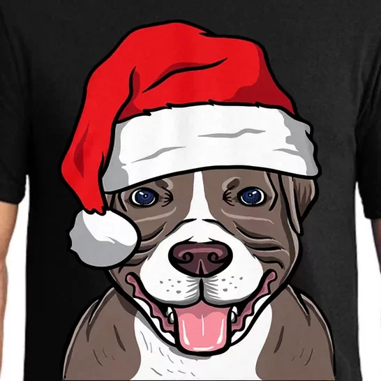 I Love My Pitbull Merry Pitmas Who Loves Pitbull Great Gift Pajama Set