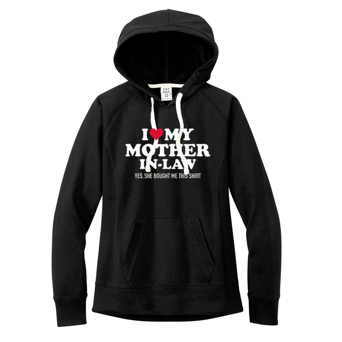 I Love My Motherinlaw For Soninlaw Women's Fleece Hoodie