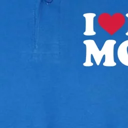 I Love My Mom Meaningful Gift Softstyle Adult Sport Polo