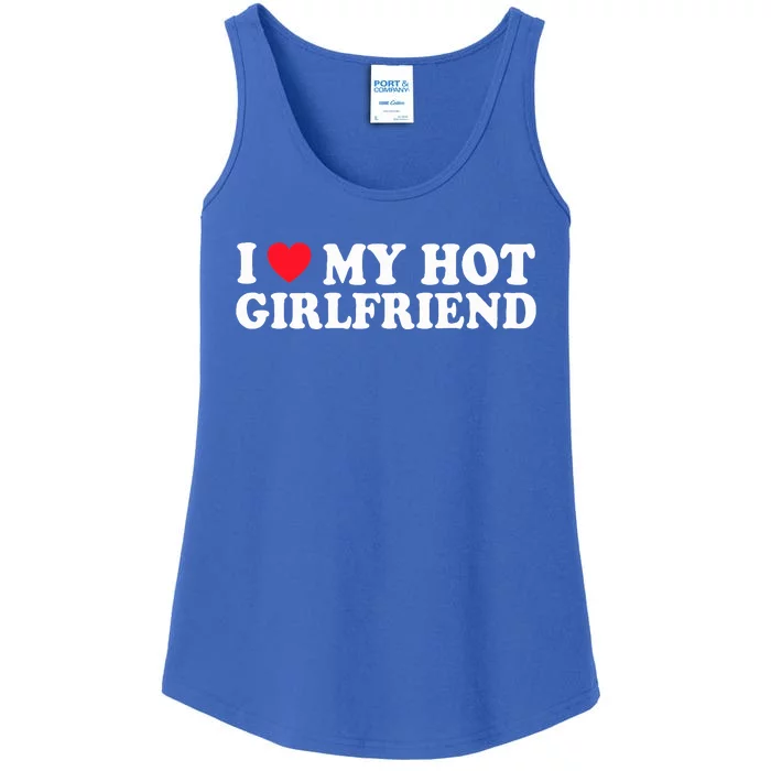 I Love My Hot GF Couple Valentines Day Girlfriend Ladies Essential Tank