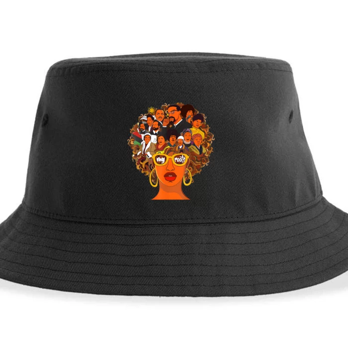 I Love My Roots Back Powerful Black History Month Dna Pride Sustainable Bucket Hat