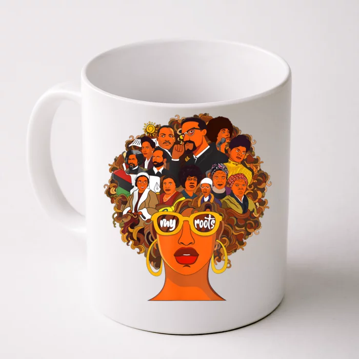 I Love My Roots Back Powerful Black History Month Dna Pride Front & Back Coffee Mug