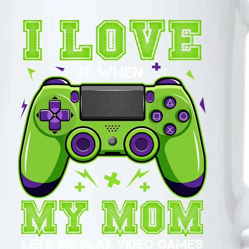 I Love My Mom Funny Sarcastic Video Games Gift Tee Gift Black Color Changing Mug