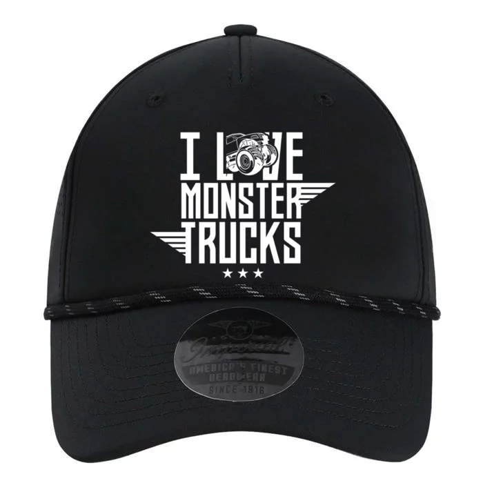 I Love Monster Trucks Lover Monster Truck Driving Driver Funny Gift Performance The Dyno Cap