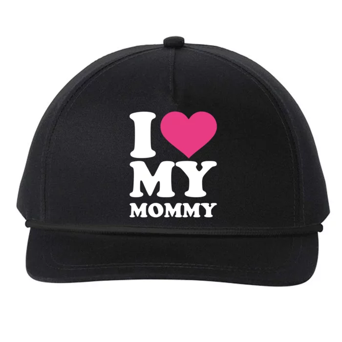 I Love My Mommy Gift Snapback Five-Panel Rope Hat