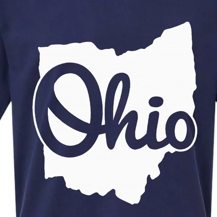 I Love My Ohio Home Script Ohio Buckeye State Sueded Cloud Jersey T-Shirt