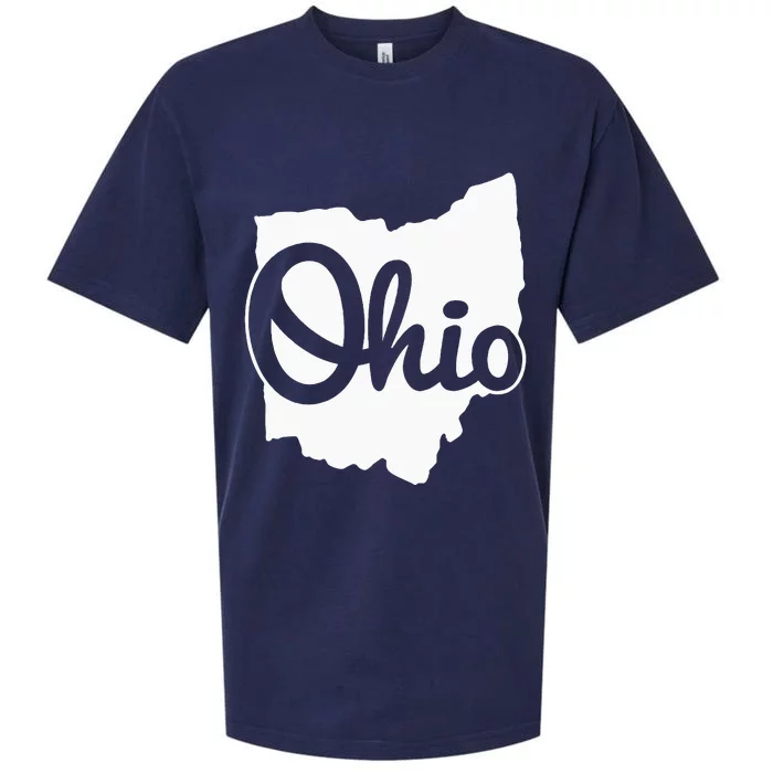 I Love My Ohio Home Script Ohio Buckeye State Sueded Cloud Jersey T-Shirt