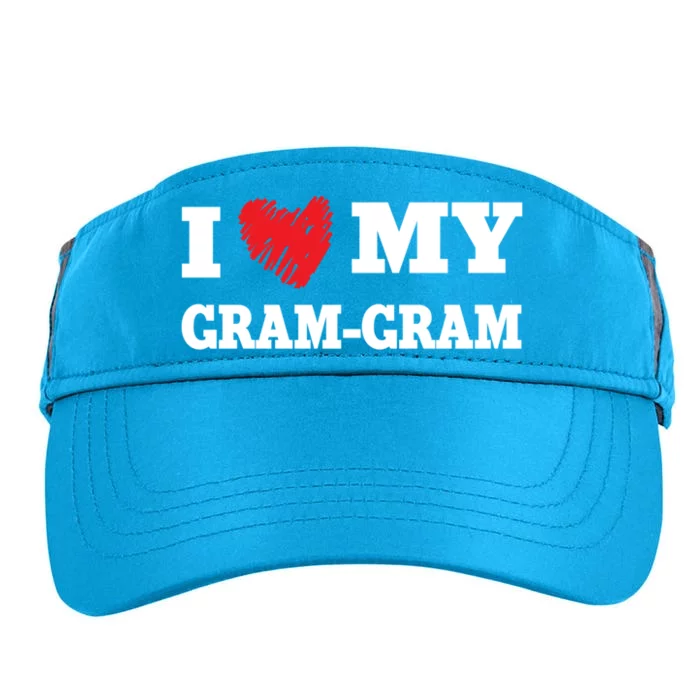 I Love My Gramgiftgram Favorite Family Member Valentines Cool Gift Adult Drive Performance Visor