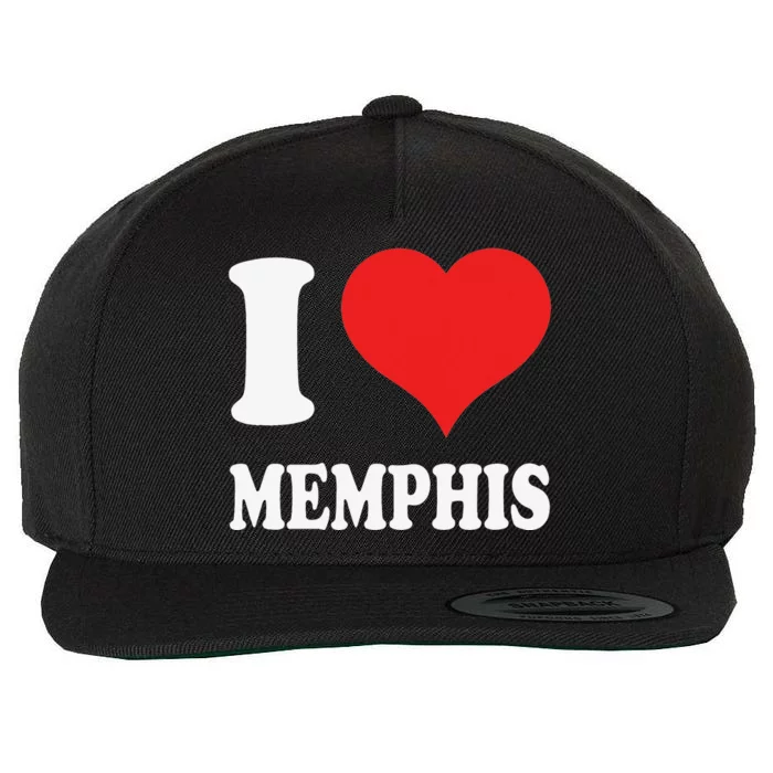 I Love Memphis Wool Snapback Cap