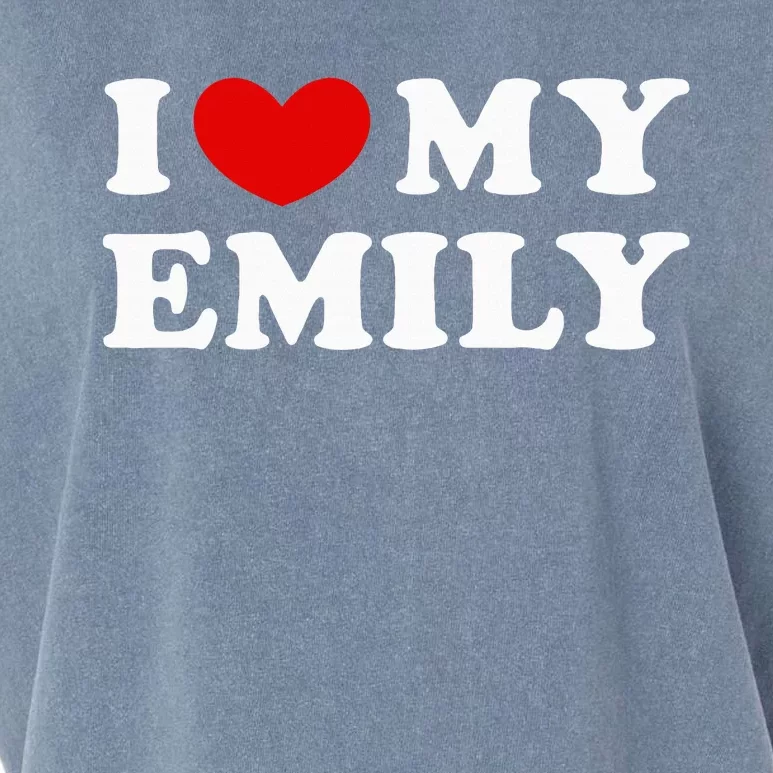 I Love My Emily I Heart My Emily Garment-Dyed Women's Muscle Tee