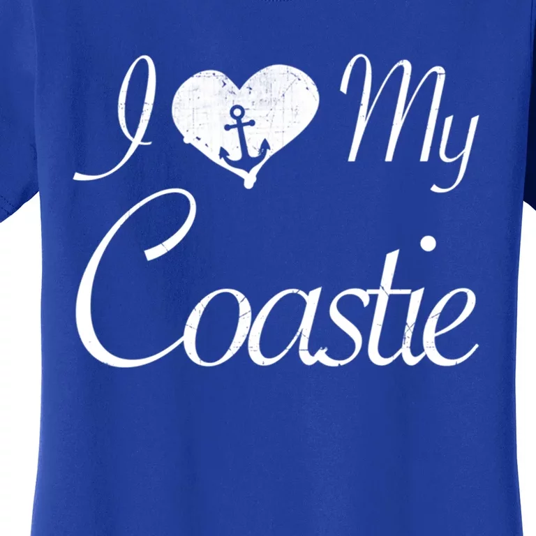 I Love My Coastie Coast Guard Gift Women's T-Shirt