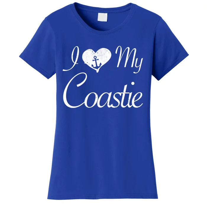 I Love My Coastie Coast Guard Gift Women's T-Shirt