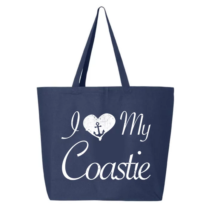 I Love My Coastie Coast Guard Gift 25L Jumbo Tote