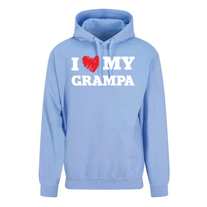 I Love My Grampa Favorite Family Member Valentines Gift Unisex Surf Hoodie