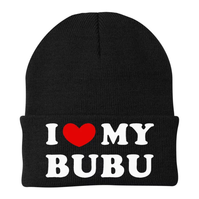 I Love My Bubu I Heart My Bubu Knit Cap Winter Beanie