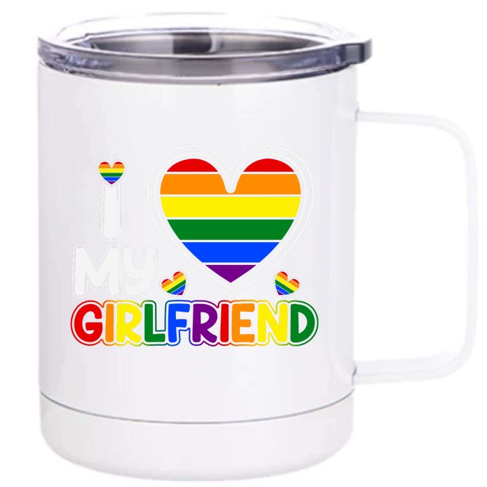 I Love My Girlfriend Front & Back 12oz Stainless Steel Tumbler Cup