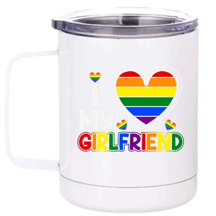 I Love My Girlfriend Front & Back 12oz Stainless Steel Tumbler Cup